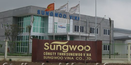 Sửa máy làm mát nước, công ty Sung woo Vina, Khu công nghiệp Khai Sơn - Bắc Ninh