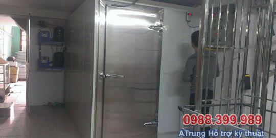 Lắp đặt kho lạnh bảo quản Vac xin tại công ty Màu Xanh. TP Nam Định